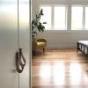 Medium Leather Pull [Flat End] | Hardware by Keyaiira | leather + fiber | Artist Studio in Santa Rosa. Item composed of leather
