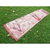 1970s Vintage Turkish Geometrical Oushak Kilim Runner | Area Rug in Rugs by Vintage Pillows Store. Item made of wool with fiber