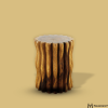 Haussmann® Wood Stump End Table Mangrove Root 15 in Dx 20 in | Tables by Haussmann®