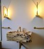 Modern Design Fluted Calacatta Viola Marble Sink | Water Fixtures by AYMARBLEDESIGN LLC