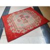 Decorative Turkish Handmade Low Pile Wool Rug Mat Traditiona | Area Rug in Rugs by Vintage Pillows Store. Item made of fabric