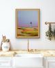 Harbor Light Sunrise (Vertical) | Prints by Neon Dunes by Lily Keller. Item composed of canvas & paper