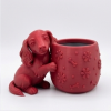 Cute Longhaired Dachshund Planter | Plant Stand in Plants & Landscape by Kimi Craft Corner