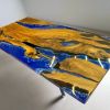 Custom Ocean Table, Epoxy Resin Table,  Epoxy Dining Table, Live edge Walnut Table | Tables by Ironscustomwood. Item made of wood