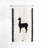 LLAMA Handwoven Tapestry, Ivory | Wall Hangings by ANDEAN. Item composed of wool & bronze compatible with contemporary and traditional style