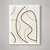 Minimalist Abstract Line Art Print, Mid-Century Modern | Prints in Paintings by Capricorn Press. Item made of paper works with boho & minimalism style