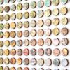 Three Hundred and Twenty Four Map Dots Rainbow Concentric Squares Collage #2 | Paintings by Amelia Coward