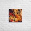 Canvas Print - Laheeb (flame) - Fluid Red Black Fire Art | Work by Eman's Gallery