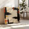Slow Burn | Square Abstract Canvas Print | Burnt Orange Wall Art | Prints in Paintings by Abby May
