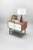 Side Table Frame and Legs Made in Walnut and Drawer in White | Tables by Manuel Barrera Habitables. Item made of oak wood