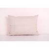 Anatolian Wool Pink Lumbar Kilim Pillow Cover, Decorative Tu | Cushion in Pillows by Vintage Pillows Store