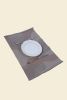 Organic Cotton Table Mat in Beige | Coaster in Tableware by BOI. Item made of cotton compatible with contemporary style