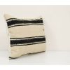 14" x 20" Vintage Striped Organic Hemp Kilim Pillow | Sham in Linens & Bedding by Vintage Pillows Store. Item composed of cotton and fiber