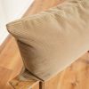 Beige Velvet with Channeling 20x36 | Pillow in Pillows by Vantage Design