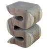 Haussmann® Wood BIG Wave Verve Accent Snake Table 12 x14x20 | Side Table in Tables by Haussmann®