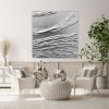 Silver art painting 3d silver wall art silver painting | Oil And Acrylic Painting in Paintings by Berez Art. Item composed of canvas in minimalism or modern style