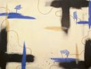Suspended Ground | Neutral Abstract Canvas Print | Minimalist Wall Art | Prints in Paintings by Abby May