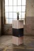 Rainbow City Cubes | Modular Modern Wood Cubes with Brass | Side Table in Tables by Alabama Sawyer. Item composed of wood