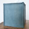 Ocean Blue Leather Single Tissue Box Cover | Toiletry in Storage by Vantage Design