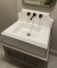 Modern-Minimalist Carrara Marble Sink with Backsplash: Timeless Elegance and Radiance for Your Bathroom | Water Fixtures by AYMARBLEDESIGN LLC