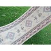 Vintage Traditional Turkish Kars Runner Rug with Pastel | Rugs by Vintage Pillows Store. Item made of cotton with fiber