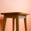 Handcrafted Walnut Stool, Mid-Century Modern Side Table, Plant Stand | Chairs by Spacecraft Furnishing