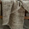 Natural Wild Silk Blanket 53x99 | Throw in Linens & Bedding by Vantage Design