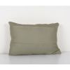 Handmade Organic Wool White Lumbar Pillow Cover, Ethnic Chai | Cushion in Pillows by Vintage Pillows Store