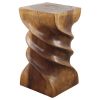 Haussmann® Wood Triple Twist stool-stand 12 in SQ x 22 in | Chairs by Haussmann®