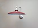 Swinging Adjustable Wall Light - Industrial Brushed Nickel | Sconces by Retro Steam Works. Item made of metal works with mid century modern & industrial style