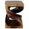 Haussmann® Wood Double Twist End Table 15 x 15 x 20 in High | Tables by Haussmann®