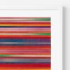 Orange Red Stripe Colour Study Print | Prints in Paintings by Amelia Coward