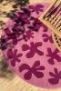 Blossom Round Hand Tufted Rug | Small Rug in Rugs by Jubi Rugs. Item made of wool & fiber