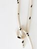 Clay Object 24 - Black Dots Long Loop | Sculptures by OBJECT-MATTER / O-M ceramics