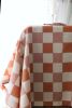 Blush Grid Block Print Tablecloth | Linens & Bedding by Ninéh