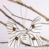 Madagascar Silk Moth Ornament - White | Decorative Objects by Tanana Madagascar