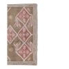 Vintage Taupe Pastel Turkish Karapinar Rug 4'10'' x 8'1'' | Area Rug in Rugs by Vintage Pillows Store. Item composed of wool and fiber