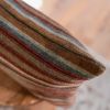Brown, Beige, Terracotta Geometric Wool Lumbar 12x18 | Pillow in Pillows by Vantage Design
