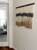 Abstract dip dye wall hanging | Macrame Wall Hanging in Wall Hangings by Mpwovenn Fiber Art by Mindy Pantuso. Item made of fiber