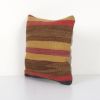 Small Striped Turkish Kilim Pillow, Handmade Turkish Kilim P | Cushion in Pillows by Vintage Pillows Store