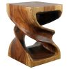 Haussmann® Wood Double Twist End Table 15 x 15 x 20 in High | Tables by Haussmann®