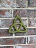 Trinity Celtic Knot (Singular) Olive Glaze | Wall Sculpture in Wall Hangings by Studio Strietnberger / Knottery Pottery - Kathleen Streitenberger. Item made of ceramic