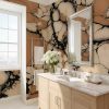 Terracotta Stone — Abstract Luxury Wallpaper Mural | Wall Treatments by ELLE WALLS