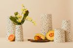 Speckled Pillar Vase | Vases & Vessels by Franca NYC. Item made of ceramic works with boho & minimalism style