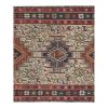 Early 20th Century Red Blue Vintage Animal Soumac Kilim Rug | Area Rug in Rugs by Vintage Pillows Store. Item composed of wool