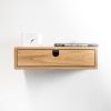 Floating Nightstand with 1 Drawer in Oak | Storage by Manuel Barrera Habitables. Item made of oak wood works with scandinavian style