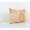 Uzbek Faded Beige Suzani Cushion Cover, Suzani Pillow Case M | Pillows by Vintage Pillows Store
