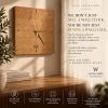 Modern Wood Wall Clock, Marquetry Decor, Silent Scandinavian Design | Decorative Objects by Vesta Corte