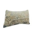 Turkish Oushak Rug Pillow Faded Cover, Boho Woven Carpet | Cushion in Pillows by Vintage Pillows Store