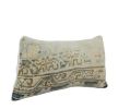 Turkish Oushak Rug Pillow Faded Cover, Boho Woven Carpet | Cushion in Pillows by Vintage Pillows Store